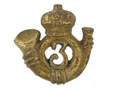 Shoulder title, 3rd Madras Native Infantry (Palamcottah Light Infantry), pre-1901