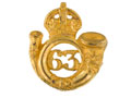Collar badge, 63rd Palamcottah Light Infantry, 1903-1922