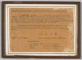 Surrender document, signed by Sambo Emi, commander of the Japanese forces in Kuantan on 5 October 1945