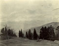 'Looking towards snows from Narkanda dak bungalow March 1910'