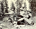 Officers practising with the Maxim Gun, Changla Gali, India, 1911