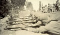 Indian soldiers firing rifles from a prone position, Changla Gali, 1911