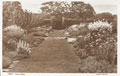 'Trent. Flower Borders', Trent Park, photograph postcard, no date