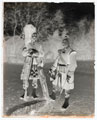 Drum Major and Sergeant, 93rd Highlanders, glass negative, 1892 (c)