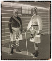 Colour Sergeant and Sergeant, 93rd Princess Louise's (Argyll and Sutherland Highlanders), glass negative, 1892 (c)