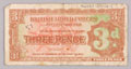 British Armed Forces currency vouchers for 3d and 5/ -, 1948 (c)