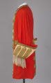 Red coat with buff facings and gold lace, made for a Pageant in 1895 (c)