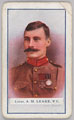 'Lieut. A. M. Leake, V.C.', cigarette card, 1915