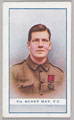 'Pte. Henry May, VC.', cigarette card, 1915