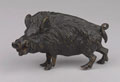 Statuette of a wild boar, possibly a Middlesex Regiment sporting trophy, 1890 (c)