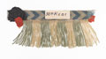 Lace and fringe sample for a drummer of the 30th (The Cambridgeshire) Regiment of Foot, sealed pattern, 1860