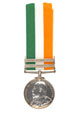 King's South Africa Medal 1901-1902, with two clasps: 'South Africa 1901' and 'South Africa 1902', Lieutenant Henry Denne Hirst, The Buffs (East Kent Regiment).  