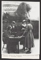 'W.A.A.C. Recruiting Sergeants taking particulars from recruits in Trafalgar Square.', 1917