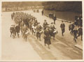 Section of the Women's Army Auxiliary Corps marching, led by their regimental band, 1917 (c)
