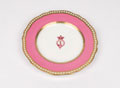 Porcelain dessert plate, 1st Bombay Light Cavalry (Lancers), 1851 (c)