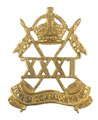 Cap badge, service dress, officer, 31st Duke of Connaught's Own Lancers, 1903-1922