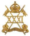 Forage cap badge, officer, 31st Duke of Connaught's Own Lancers, 1903-1923