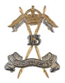 Beret badge, officer, 13th Duke of Connaught's Own Lancers, 1942-1947