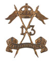 Cap badge, 13th Duke of Connaught's Own Lancers, 1923-1947
