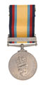 Gulf Medal 1990-91, with clasp, '16 Jan to 28 Feb 1991', Private L E Saunders, Women's Royal Army Corps