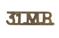 Shoulder title, 31st Mountain Battery, 1903-1920