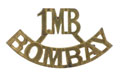 Shoulder title, No 1 Bombay Mountain Battery, 1876-1890