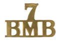 Shoulder title, No 7 Bengal Mountain Battery, 1899-1901