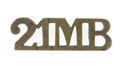 Shoulder title, 21st Kohat Mountain Battery (Frontier Force) 1903-1920