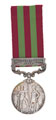 India Medal 1895-1902, with clasp, 'Relief of Chitral 1895', Private E Middleton, 1st Battalion, The Buffs (East Kent Regiment)