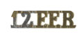 Shoulder title, 12th Frontier Force Regiment, 1922-1945