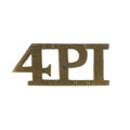 Shoulder title, 4th Punjab Infantry, 1901-1903