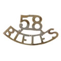Shoulder title, 58th Vaughan's Rifles (Frontier Force), 1903-1922
