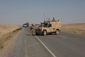 A Land Rover of 4th Battalion, Mercian Regiment (Cheshires, Worcesters and Foresters, and Staffords), Helmand Province, Afghanistan, 2009
