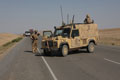 A Land Rover of 4th Battalion, Mercian Regiment (Cheshires, Worcesters and Foresters, and Staffords), Helmand Province, Afghanistan, 2009