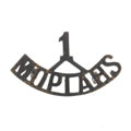Shoulder title, 1st Moplah Rifles, 1902-1903