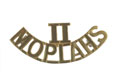 Shoulder title, 2nd Moplah Rifles, 1902-1903.