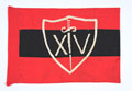 Car pennant, 14th Army, used by General Sir Frank Messervy, 1943-1945