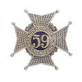 Pouch badge, 59th Scinde Rifles (Frontier Force), 1903-1922