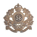 Binocular case badge, 58th Vaughan's Rifles (Frontier Force), 1903-1922
