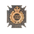 Collar badge, 109th Infantry, 1903-1922