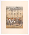 Life Guards band leaving Horse Guards, 1860 (c)