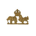 Collar badge, 62nd Punjabis, 1903-1922