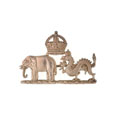 Collar badge, officer, 62nd Punjabis, 1920