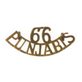 Shoulder title, 66th Punjabis, 1903-1922