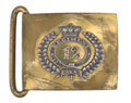 Waistbelt clasp, 12th Regiment (2nd Burma Battalion) of Madras Infantry, 1890-1891