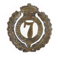 Cap badge, 7th Madras Infantry, 1885-1903