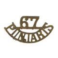 Shoulder title, 67th Punjabis, 1903-1922
