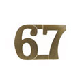 Shoulder title, 67th Punjabis, 1903-1922.