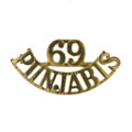 Shoulder title, 69th Punjabis, 1903-1922