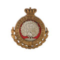 Cap badge, 12th Regiment (2nd Burma Battalion) of Madras Infantry, 1890-1891